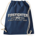 printfashion First in Last out never forget 343 - Sportzsák, Tornazsák - Sötétkék (445090)