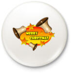 printfashion merry-christmas - Kitűző, hűtőmágnes - Fehér (5608425)