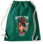 printfashion Teknős erő - Sportzsák, Tornazsák - Sötétzöld (547013)
