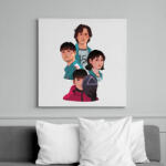 printfashion Nyerd meg az életed csapat! - Vászonkép - Fehér (6638437)