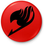 printfashion Fairy Tail szimbólum - Kitűző, hűtőmágnes - Piros (3630101)