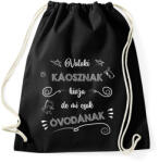 printfashion Óvodának hívjuk - Sportzsák, Tornazsák - Fekete (7304747)