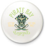 printfashion Kalóz 03 - Kitűző, hűtőmágnes - Fehér (4956667)