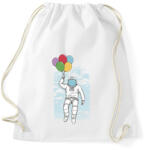 printfashion Űrhajós lufikkal - Sportzsák, Tornazsák - Fehér (13499873)