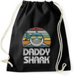 printfashion Daddy shark - Sportzsák, Tornazsák - Fekete (1199263)