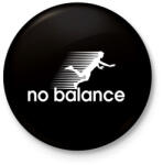 printfashion no balance - Kitűző, hűtőmágnes - Fekete (16269467)