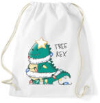 printfashion T-rex karácsonyfa - Sportzsák, Tornazsák - Fehér (1091145)