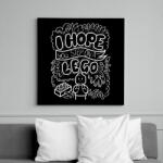 printfashion I hope you step on a lego - Vászonkép - Fekete (16469097)