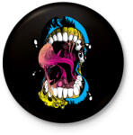 printfashion Zombi száj - Kitűző, hűtőmágnes - Fekete (3103954)