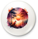 printfashion Cuki erdei róka - Kitűző, hűtőmágnes - Fehér (15378934)