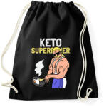 printfashion KETO SUPERPOWER - Sportzsák, Tornazsák - Fekete (10764897)