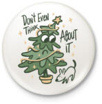 printfashion Karácsonyfa - Kitűző, hűtőmágnes - Fehér (5571915)