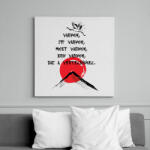 printfashion Vagyok - Haiku - Vászonkép - Fehér (7633720)