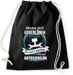 printfashion Legjobbak lesznek autószerelők - Sportzsák, Tornazsák - Fekete (1971989)