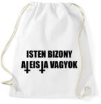 printfashion Isten bizony ateista vagyok! - Sportzsák, Tornazsák - Fehér (2013630)