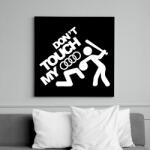 printfashion Don't Touch My Audi White - Vászonkép - Fekete (6645626)