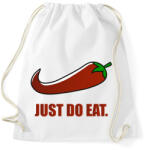 printfashion Just do eat - Sportzsák, Tornazsák - Fehér (12952793)