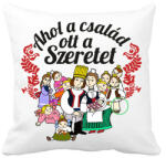 printfashion magyar népmese család - Párnahuzat, Díszpárnahuzat - Fehér (14347123)