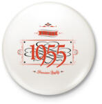 printfashion since-1955-red-black - Kitűző, hűtőmágnes - Fehér (3076501)