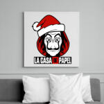 printfashion La Casa De Papel Christmas - Vászonkép - Fehér (6639188)