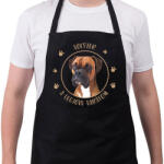printfashion Bokszer - Legjobb barát - Kötény - Fekete (7175235)