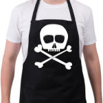 printfashion skull - Kötény - Fekete (4934732)