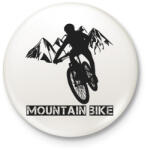 printfashion MOUNTAIN BIKE - Kitűző, hűtőmágnes - Fehér (5013828)