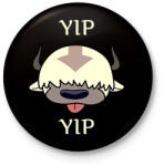 printfashion Yip yip Appa - Kitűző, hűtőmágnes - Fekete (15841602)