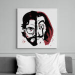 printfashion Money Heist - A Nagy Pénzrablás - La Casa de Papel - Vászonkép - Fehér (6639404)
