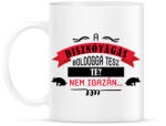 printfashion A disznóvágás boldoggá tesz - Bögre - Fehér (11628365)