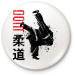 printfashion Judo küzdősport - Kitűző, hűtőmágnes - Fehér (5009270)