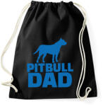 printfashion Pitbull apa - Sportzsák, Tornazsák - Fekete (1197580)