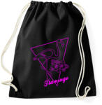 printfashion Flamingo - Sportzsák, Tornazsák - Fekete (13644142)