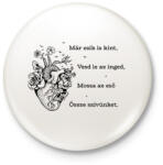 printfashion Radnóti Miklós - Bájoló - Kitűző, hűtőmágnes - Fehér (6615512)