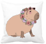 printfashion Nyaralós capybara - Párnahuzat, Díszpárnahuzat - Fehér (13934072)