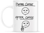 printfashion Before coffee after coffee - Bögre - Fehér (5054882)
