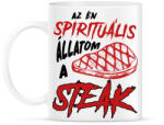 printfashion Spirituális állat - Steak - Bögre - Fehér (8201551)