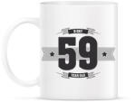 printfashion b-day-59-dark-lightgrey - Bögre - Fehér (790566)