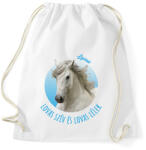 printfashion Lovas szív - Lipicai - Sportzsák, Tornazsák - Fehér (7193433)