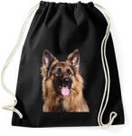 printfashion Német juhász - Sportzsák, Tornazsák - Fekete (12222770)