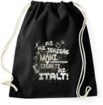 printfashion Az az igazság Móni, nagyon szereti az italt! - Sportzsák, Tornazsák - Fekete (16472356)