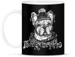 printfashion bulldog karácsonyt - Bögre - Fekete (5652640)