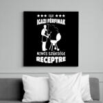 printfashion Egy igazi férfinak - Vászonkép - Fekete (13693110)