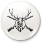printfashion Deer prize - Kitűző, hűtőmágnes - Fehér (5122745)