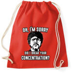 printfashion Bocs, megzavartam a koncentrálásodat? - Sportzsák, Tornazsák - Piros (1315435)