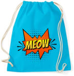 printfashion Cica meow - Sportzsák, Tornazsák - Surf blue (4210116)