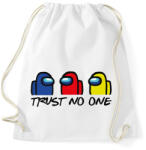 printfashion Among us trust no one - ne bízz senkiben - Sportzsák, Tornazsák - Fehér (4120790)