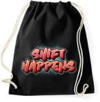 printfashion shift happens - Sportzsák, Tornazsák - Fekete (10965845)