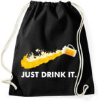 printfashion Just drink it - sör - Sportzsák, Tornazsák - Fekete (3667542)