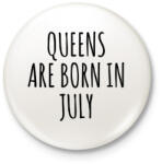 printfashion A királynők júliusban születnek - Kitűző, hűtőmágnes - Fehér (3075027)